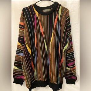 Tundra Men's Sweater with Vibrant Stripes